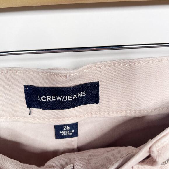 J Crew Womens 26 Light Pink Vintage Straight Jeans Garment Dyed Denim Pale Bloom - Picture 7 of 13